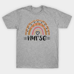 Rainbow Nurse day Week Life Gift 2021 T-Shirt
